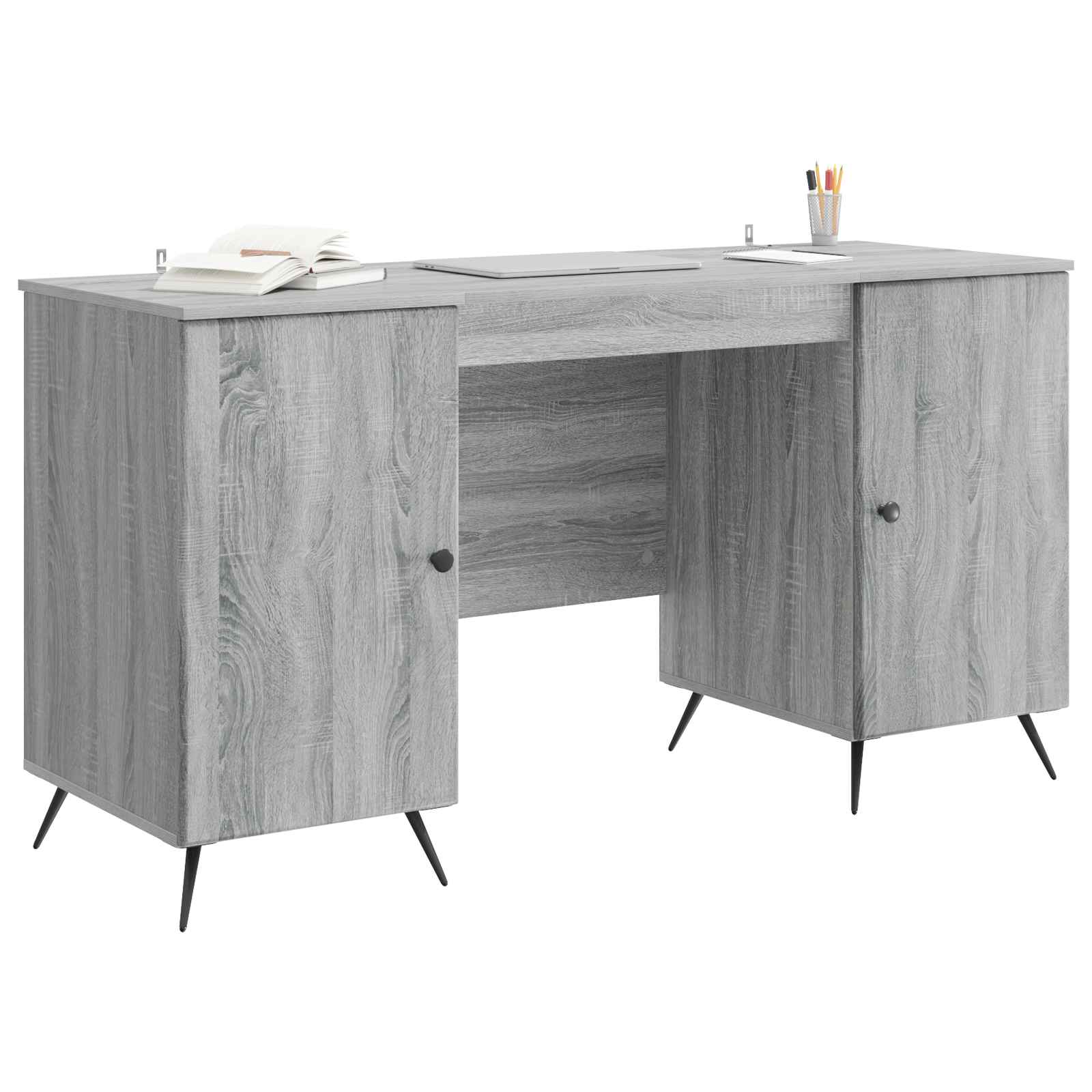 Γραφείο Γκρι Sonoma 142,5 x 50 x 75 εκ. Επεξεργασμένο Ξύλο - Pakobazaar