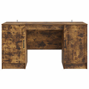 Γραφείο με ράφι Καπνισμένο Ξύλο Δρυός 142,5 x 50 x 75 εκ. - Pakobazaar