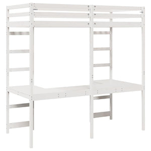 Σκελετός κρεβατιού σοφίτας Λευκό 90 x 190 cm - Pakobazaar