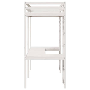 Σκελετός κρεβατιού σοφίτας Λευκό 90 x 190 cm - Pakobazaar