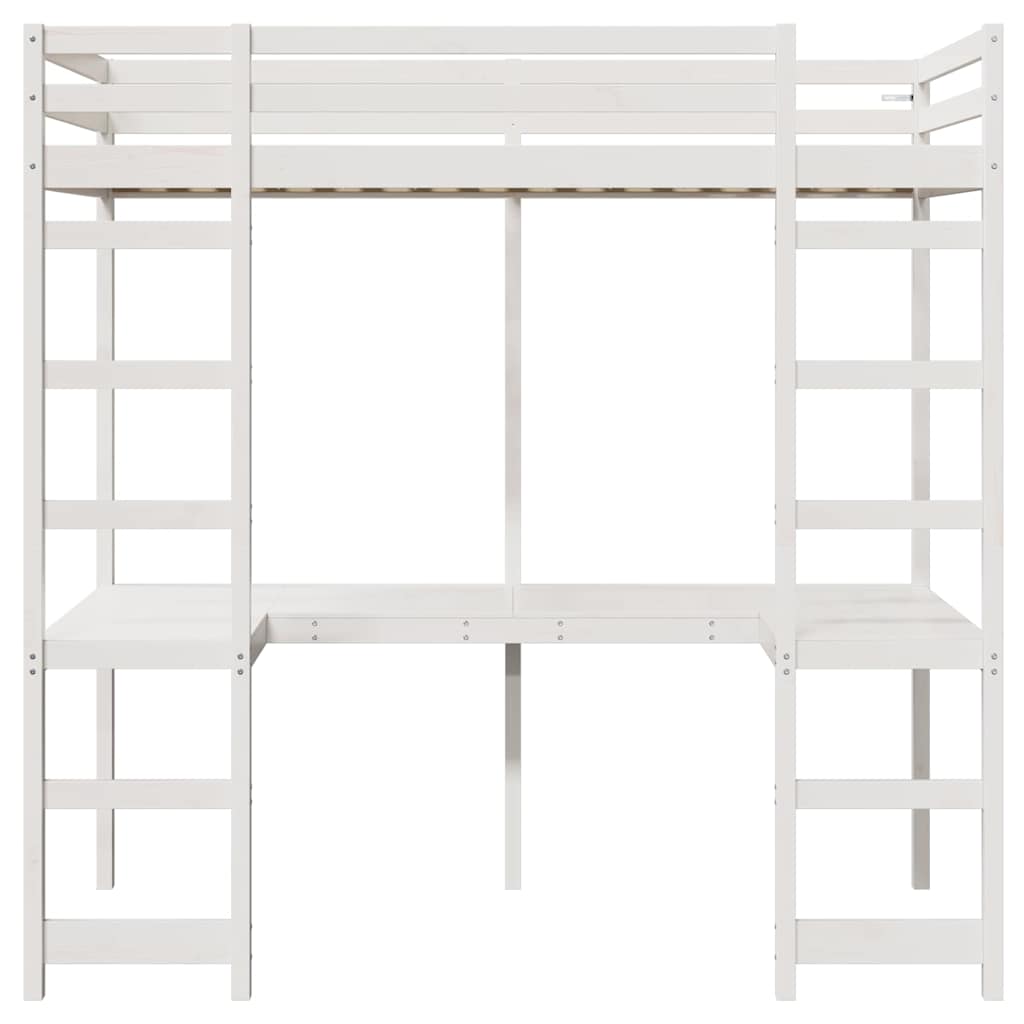 Σκελετός κρεβατιού σοφίτας Λευκό 75 x 190 cm - Pakobazaar
