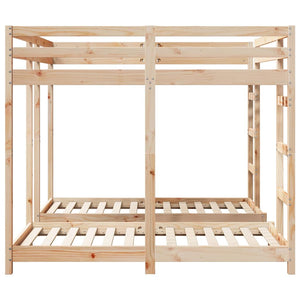 Σκελετός Κουκέτας Τριών Επιπέδων Καφέ 160 x 200 cm