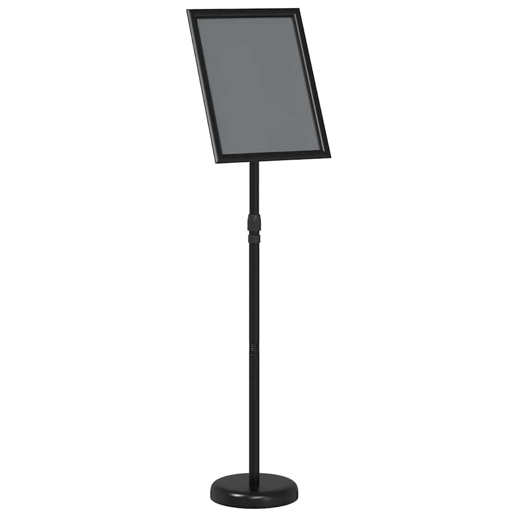 Εκθεσιακές Οθόνες Μαύρο 25 x 25 x 125 εκ Αλουμίνιο