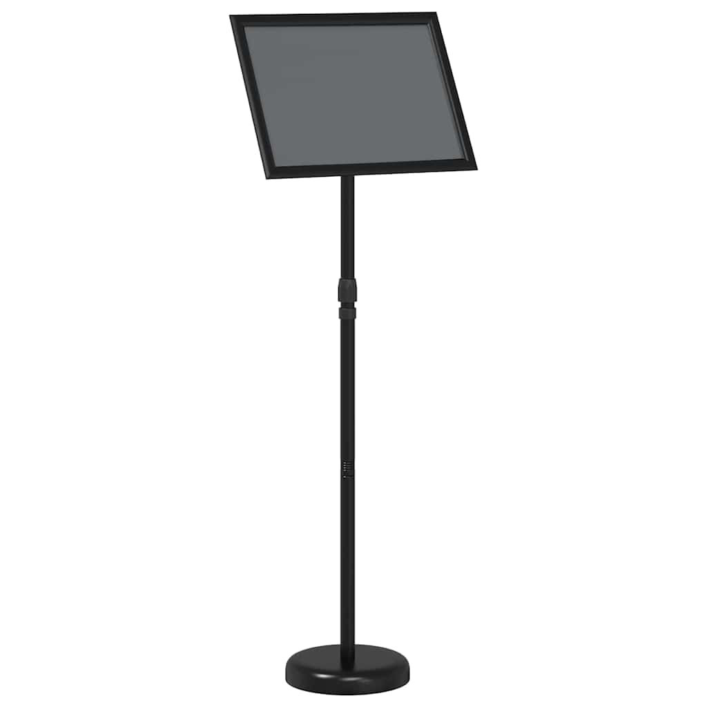 Εκθεσιακές Οθόνες Μαύρο 25 x 25 x 125 εκ Αλουμίνιο