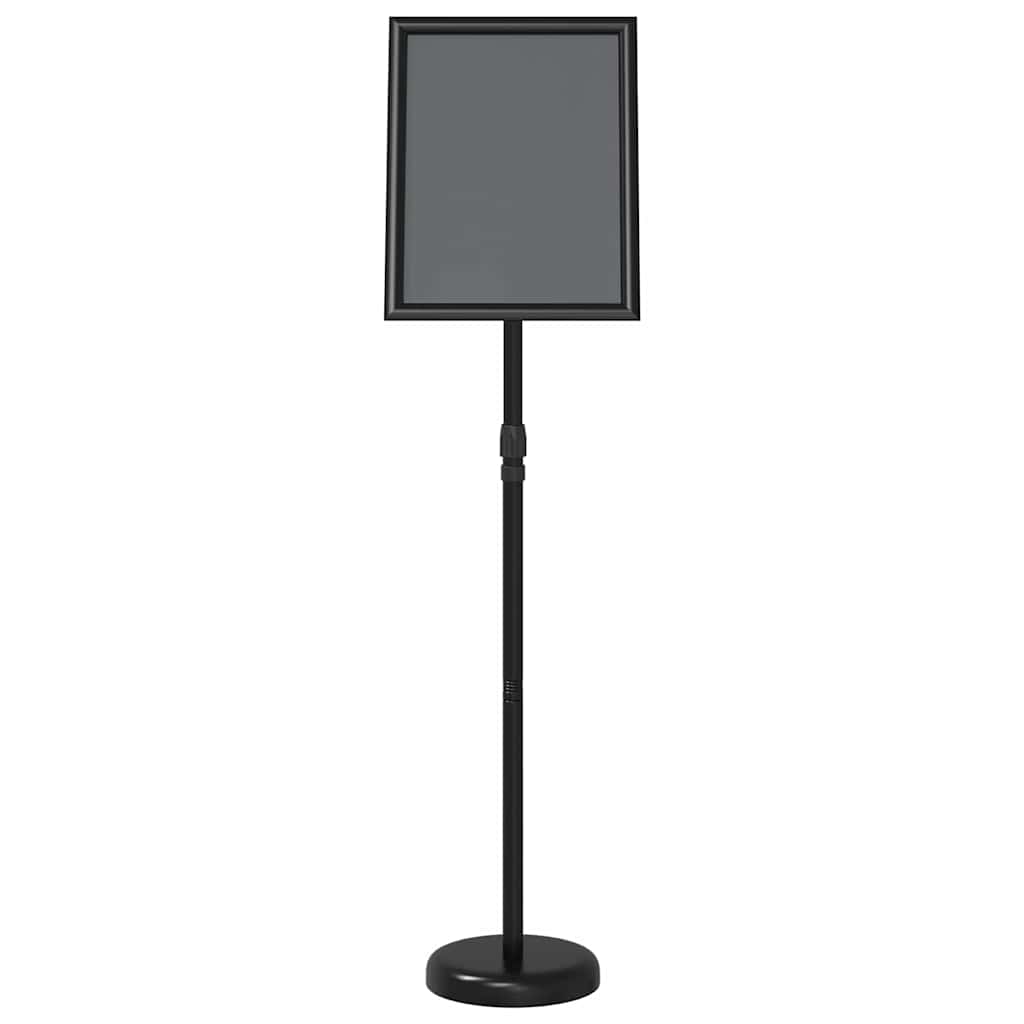 Εκθεσιακές Οθόνες Μαύρο 25 x 25 x 125 εκ Αλουμίνιο