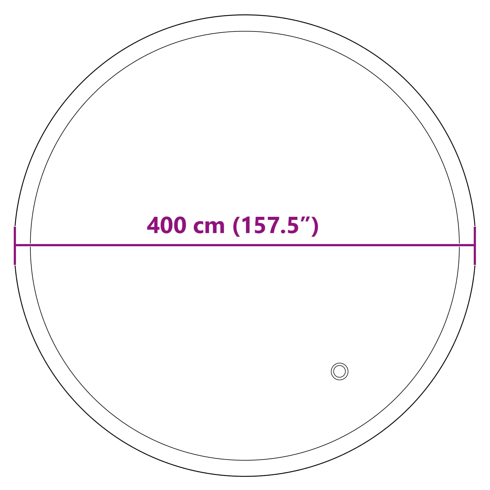 Χειμερινό Μαξιλάρι Πισίνας Μπλε Ø 310 x 180 εκ PVC - Pakobazaar