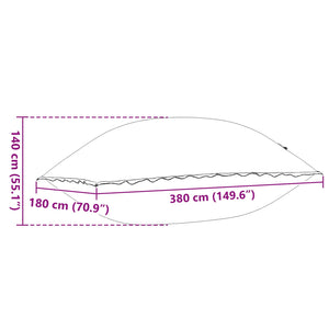 Χειμερινό Μαξιλάρι Πισίνας Μπλε 380 x 180 x 140 εκ PVC - Pakobazaar