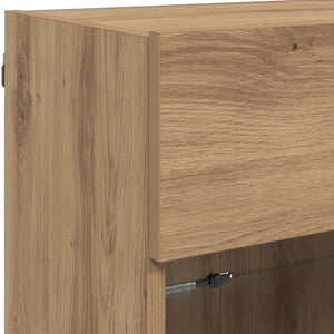 Ντουλάπι Τηλεόρασης Τοίχου Artisan Oak 98,5 x 30 x 60,5 εκ - Pakobazaar