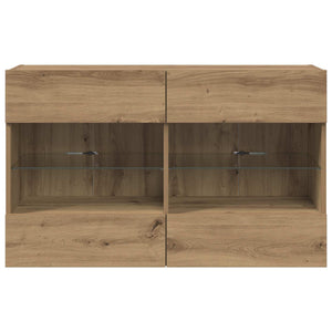 Ντουλάπι Τηλεόρασης Τοίχου Artisan Oak 98,5 x 30 x 60,5 εκ - Pakobazaar