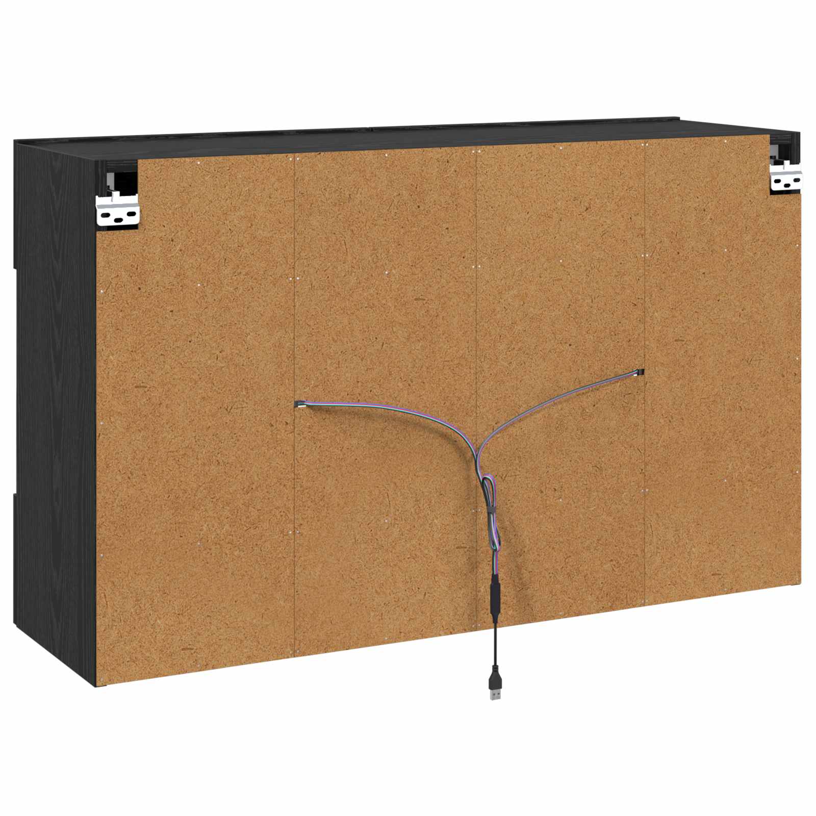 Ντουλάπι Τηλεόρασης Τοίχου Μαύρη Οξυά 98,5 x 30 x 60,5 εκ - Pakobazaar