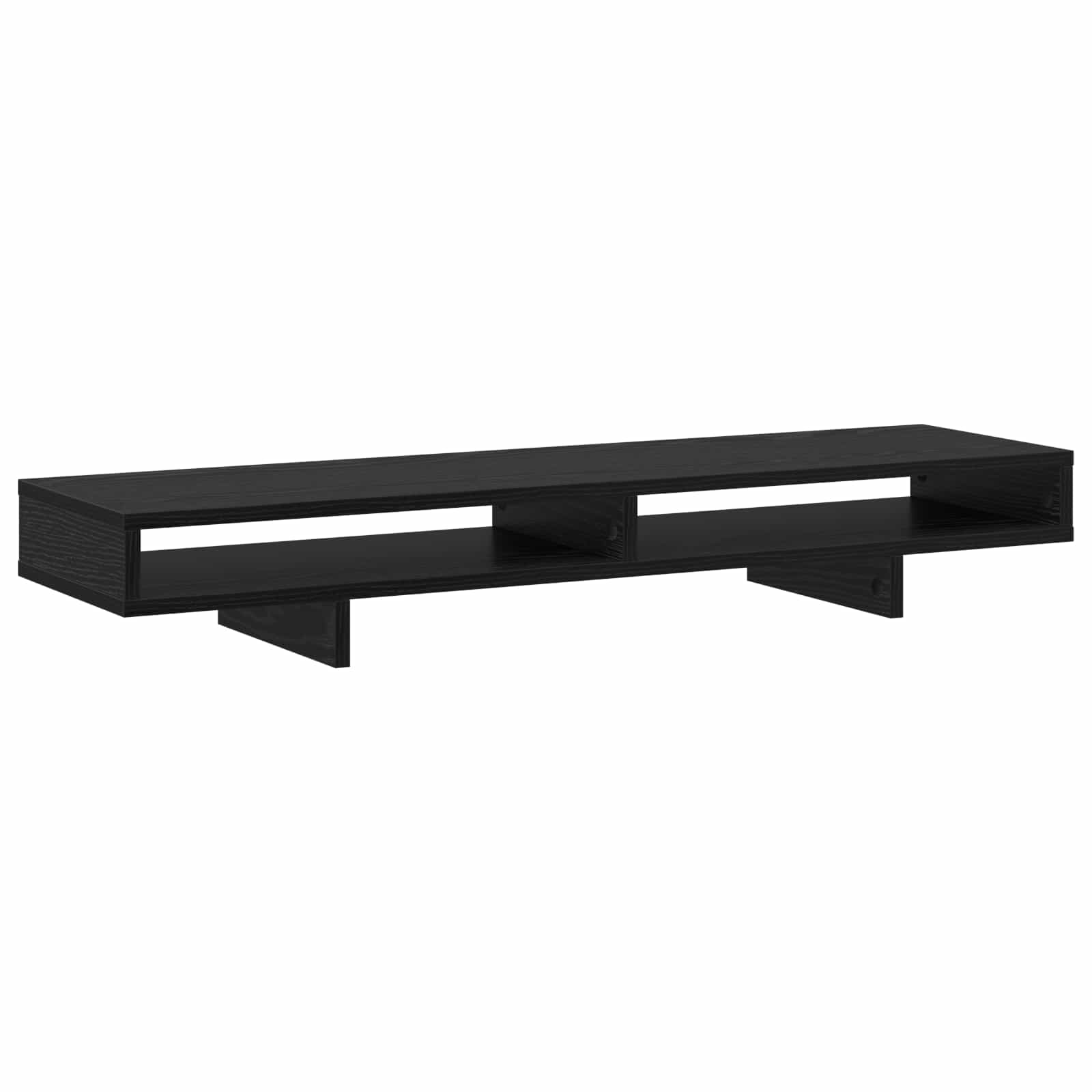Βάση Μόνιτορ με ράφι Μαύρο 100 x 27 x 15 cm Επεξεργασμένο ξύλο - Pakobazaar