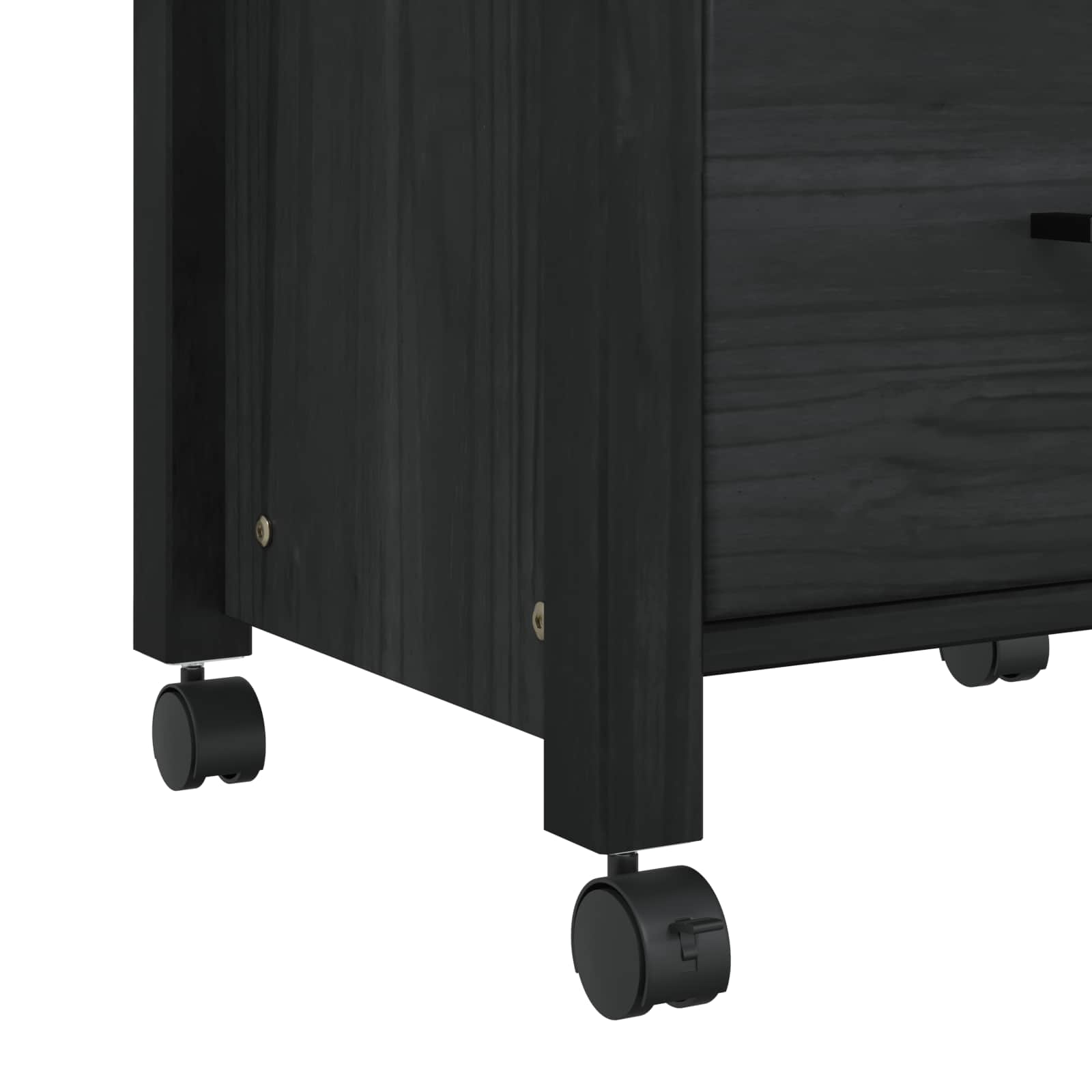 Καρότσι Κουζίνας MONZA Μαύρο 48 x 40 x 88,5 εκ. - Pakobazaar