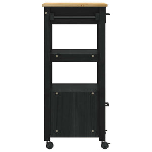 Καρότσι Κουζίνας MONZA Μαύρο 48 x 40 x 88,5 εκ. - Pakobazaar