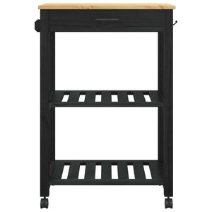 Καρότσι Κουζίνας MONZA Μαύρο 60 x 40 x 88,5 εκ - Pakobazaar