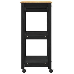 Καρότσι Κουζίνας MONZA Μαύρο 60 x 40 x 88,5 εκ - Pakobazaar