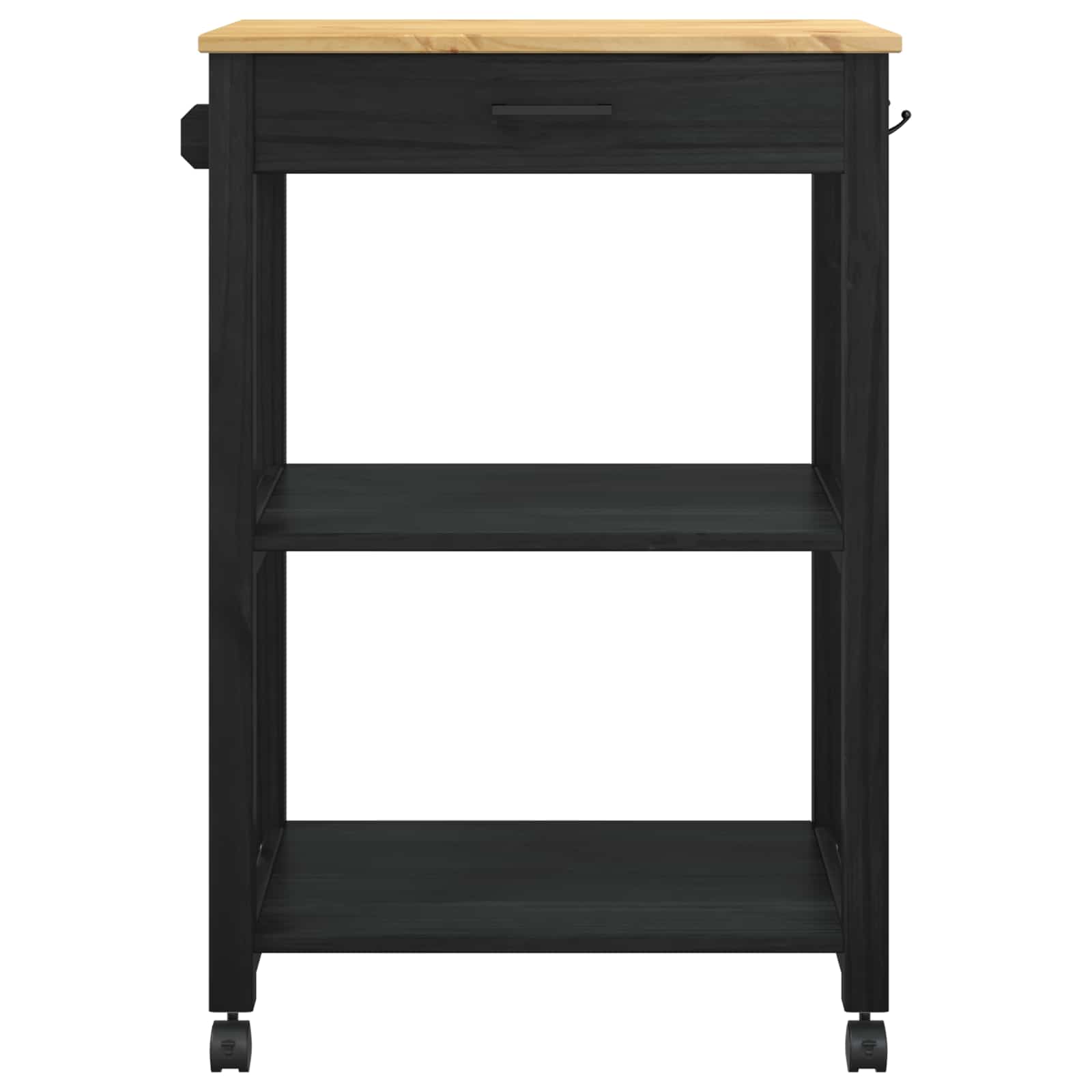 Καρότσι Κουζίνας MONZA Μαύρο 60 x 40 x 88,5 εκ - Pakobazaar