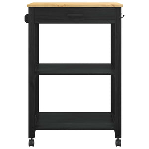 Καρότσι Κουζίνας MONZA Μαύρο 60 x 40 x 88,5 εκ - Pakobazaar