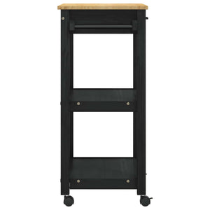 Καρότσι Κουζίνας MONZA Μαύρο 60 x 40 x 88,5 εκ - Pakobazaar
