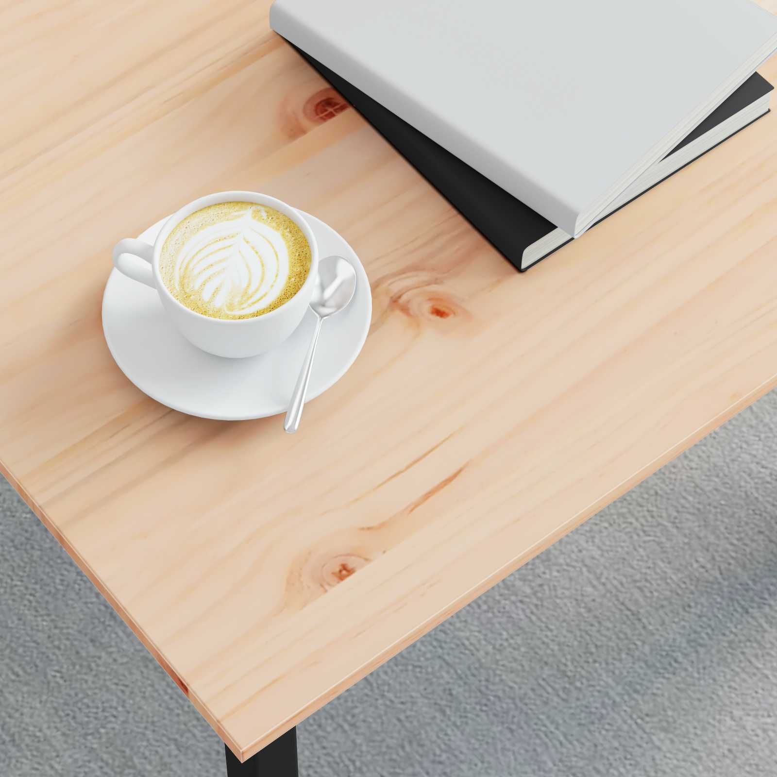 Τραπεζάκι σαλονιού Φυσικό 50 x 50 x 36 εκ. Στερεά ξυλεία πεύκου