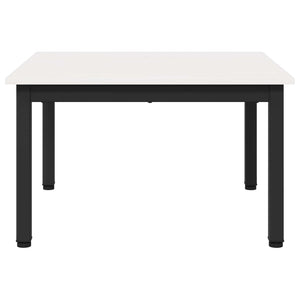 Τραπεζάκι σαλονιού Λευκό 60 x 60 x 36 cm Στερεά ξυλεία πεύκου - Pakobazaar