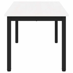Τραπεζάκι σαλονιού Λευκό 100 x 50 x 45 cm Στερεά ξυλεία πεύκου - Pakobazaar