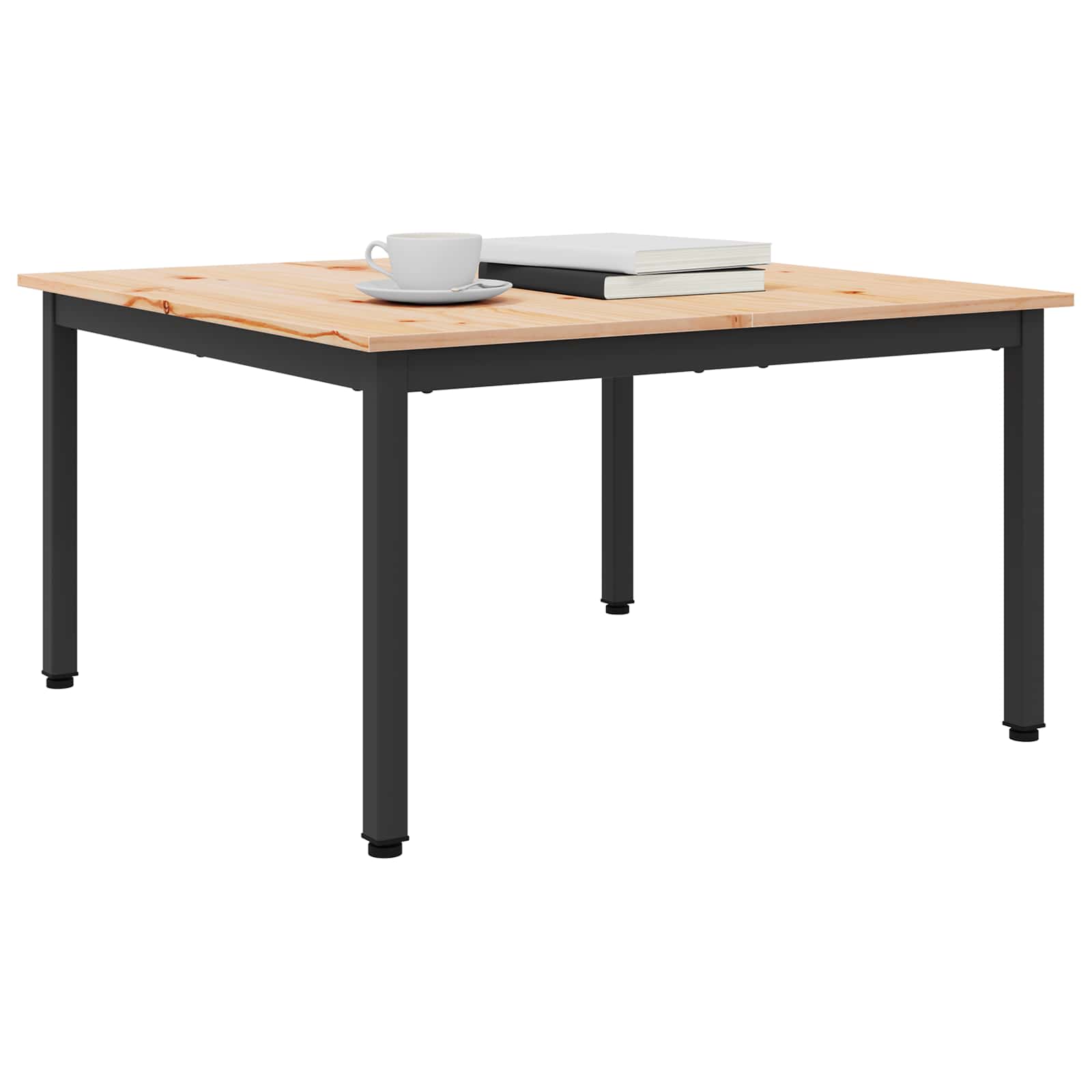 Τραπεζάκι σαλονιού Φυσικό 80 x 80 x 45 cm Στερεά ξυλεία πεύκου