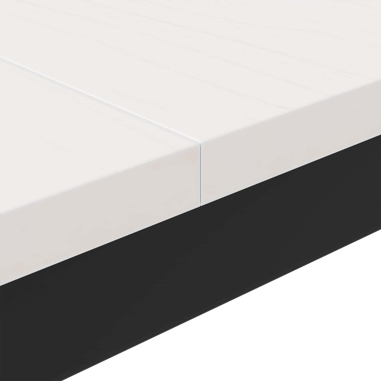 Τραπεζάκι σαλονιού Λευκό 100 x 100 x 45 cm Στερεά ξυλεία πεύκου