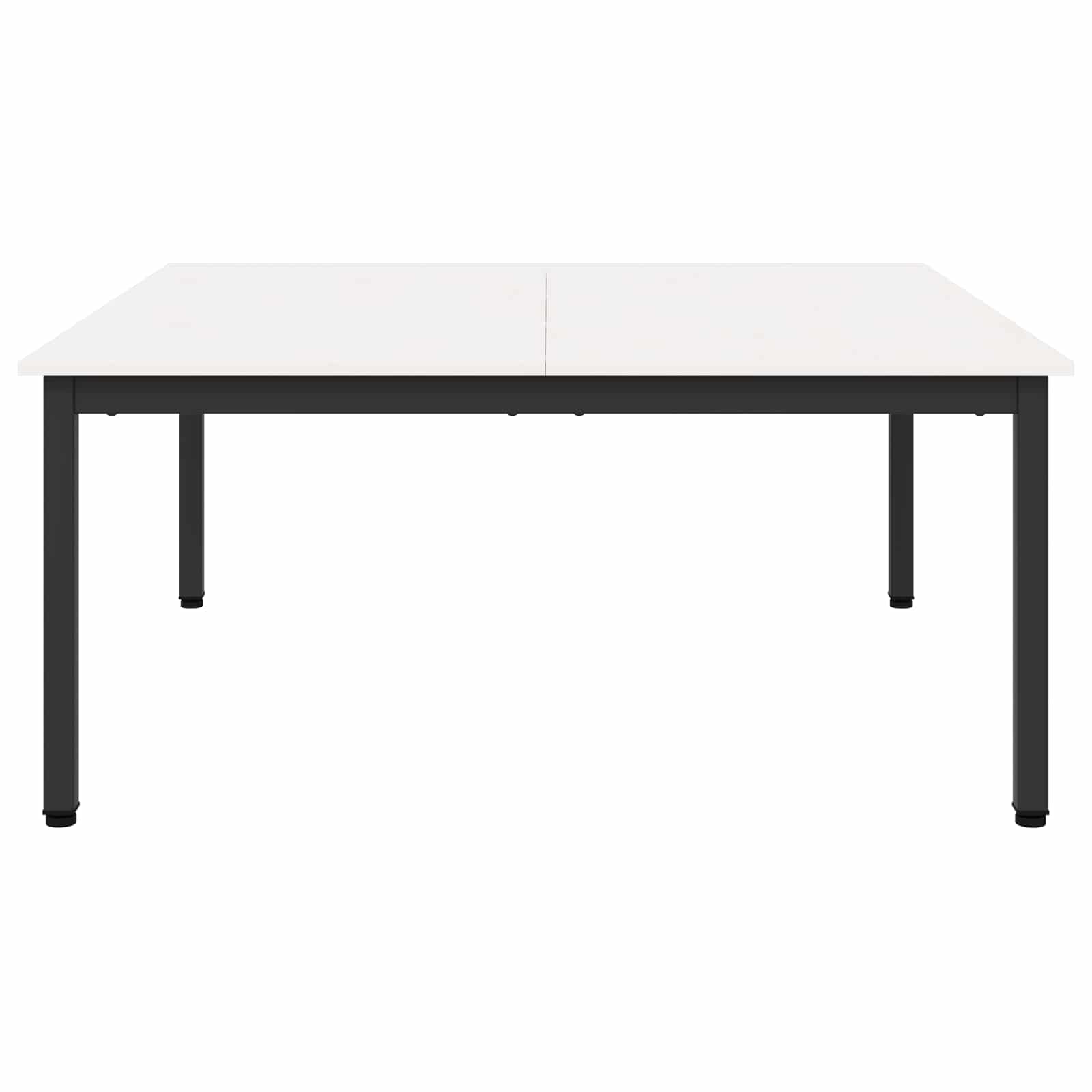 Τραπεζάκι σαλονιού Λευκό 100 x 100 x 45 cm Στερεά ξυλεία πεύκου
