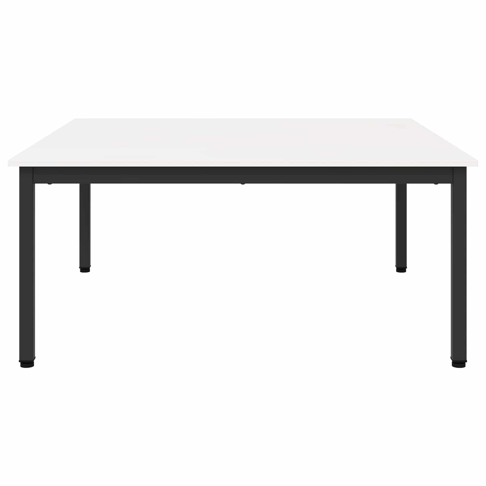 Τραπεζάκι σαλονιού Λευκό 100 x 100 x 45 cm Στερεά ξυλεία πεύκου