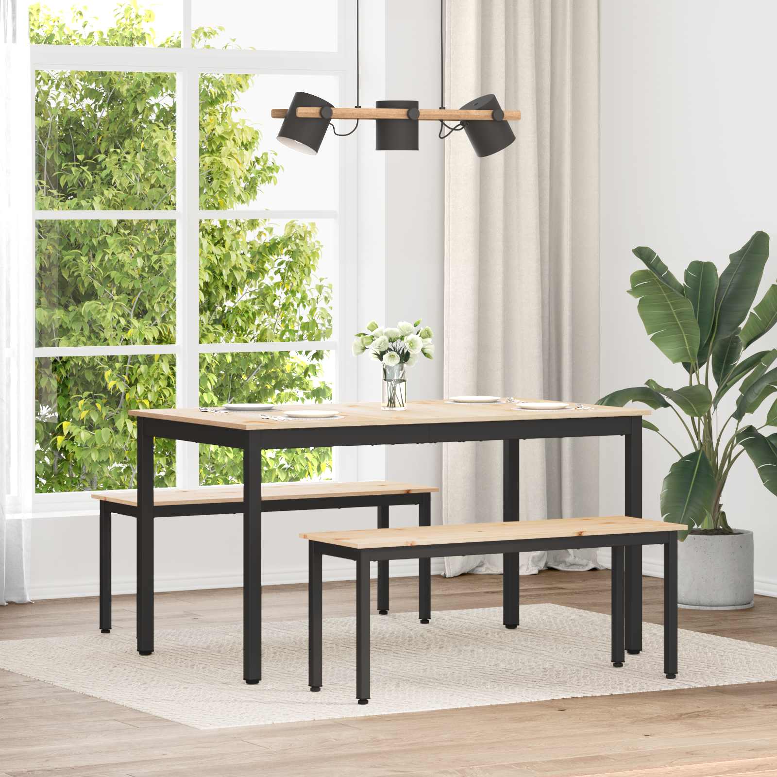 παγκάκι Φυσικό 110 x 35 x 45 cm Στερεά ξυλεία πεύκου