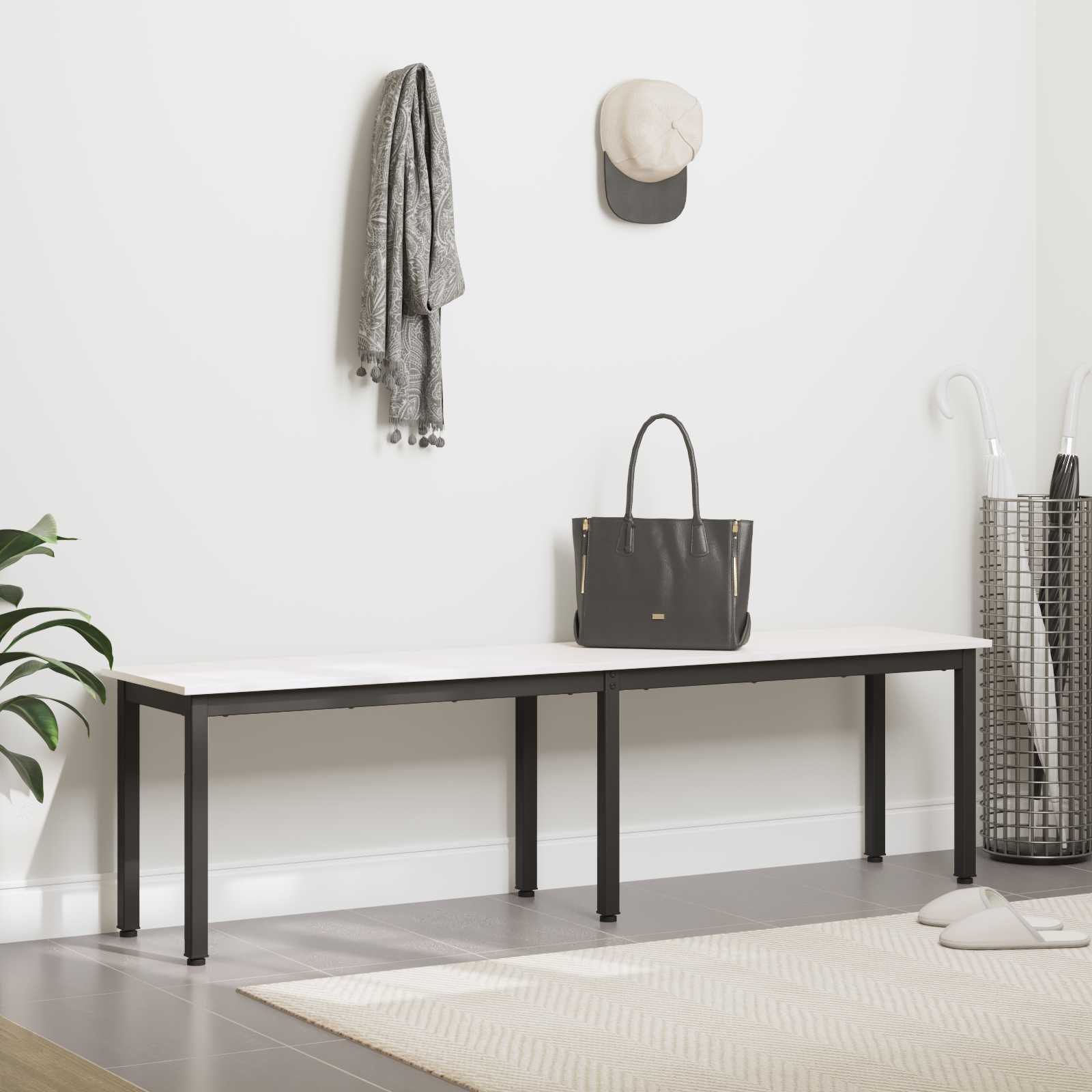 παγκάκι Λευκό 160 x 35 x 45 cm Στερεά ξυλεία πεύκου