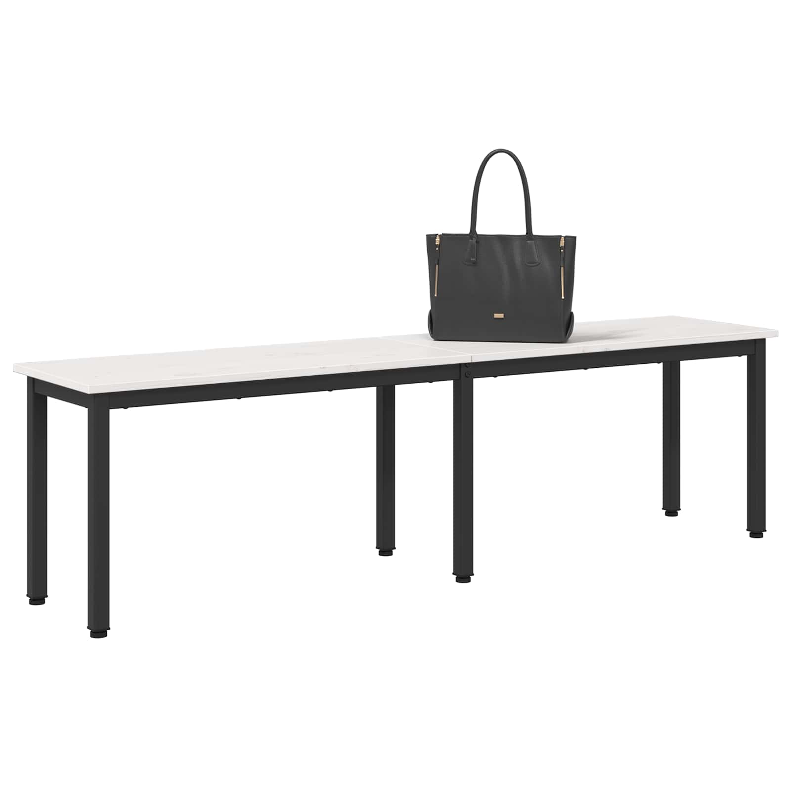 παγκάκι Λευκό 160 x 35 x 45 cm Στερεά ξυλεία πεύκου