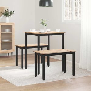 Τραπεζαρία Φυσικό 60 x 60 x 75 cm Στερεά ξυλεία πεύκου