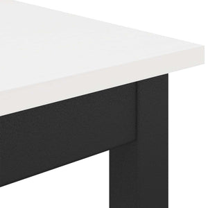 Τραπεζαρία Λευκό 60 x 60 x 75 cm Στερεά ξυλεία πεύκου - Pakobazaar