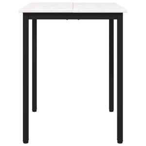 Τραπεζαρία Λευκό 60 x 60 x 75 cm Στερεά ξυλεία πεύκου - Pakobazaar