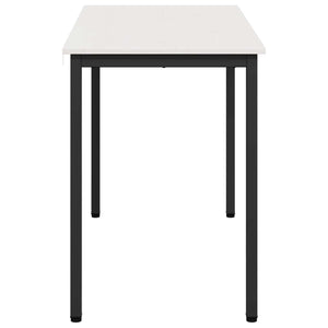 Τραπεζαρία Λευκό 110 x 55 x 75 cm Στερεά ξυλεία πεύκου - Pakobazaar