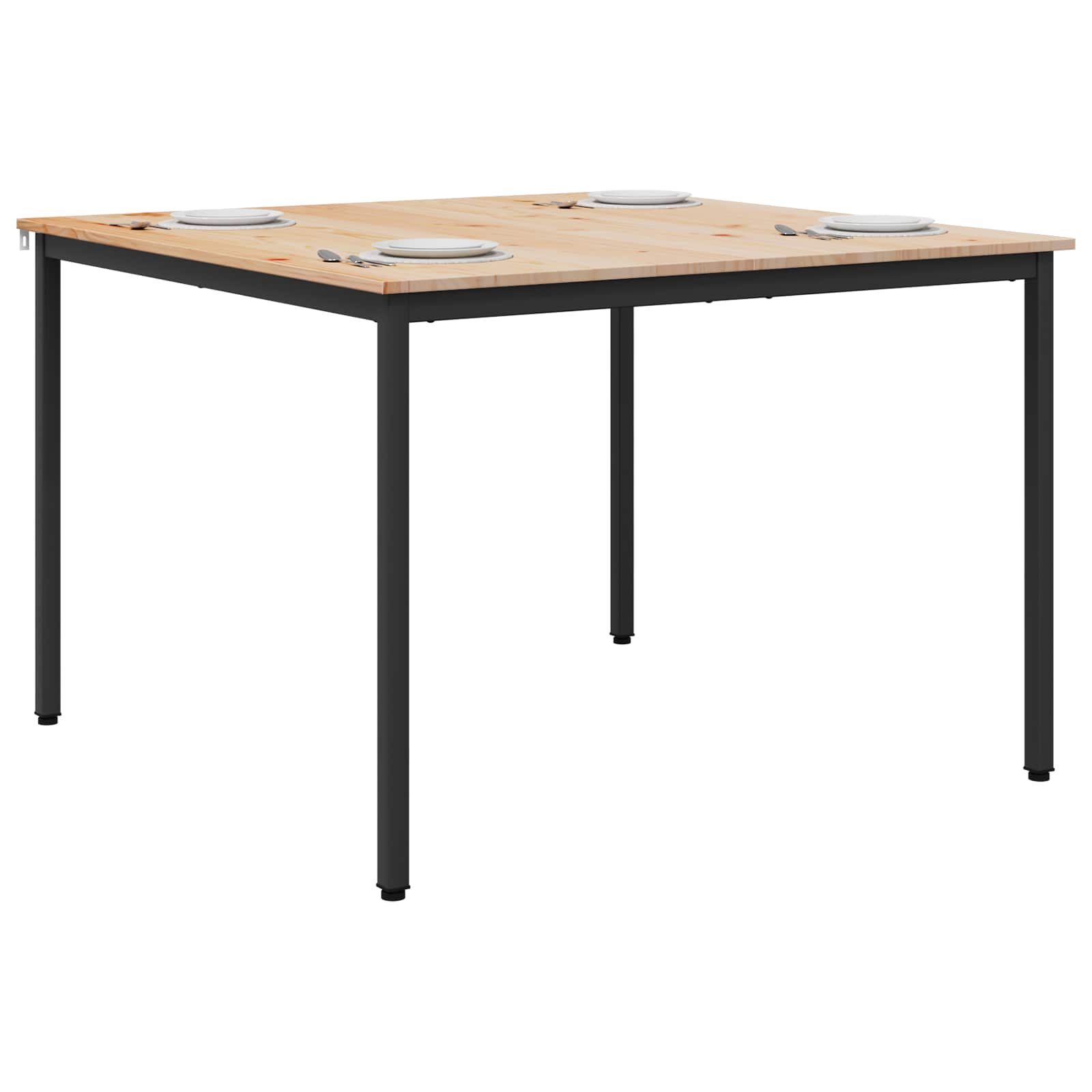 Τραπεζαρία Φυσικό 110 x 110 x 75 cm Στερεά ξυλεία πεύκου - Pakobazaar