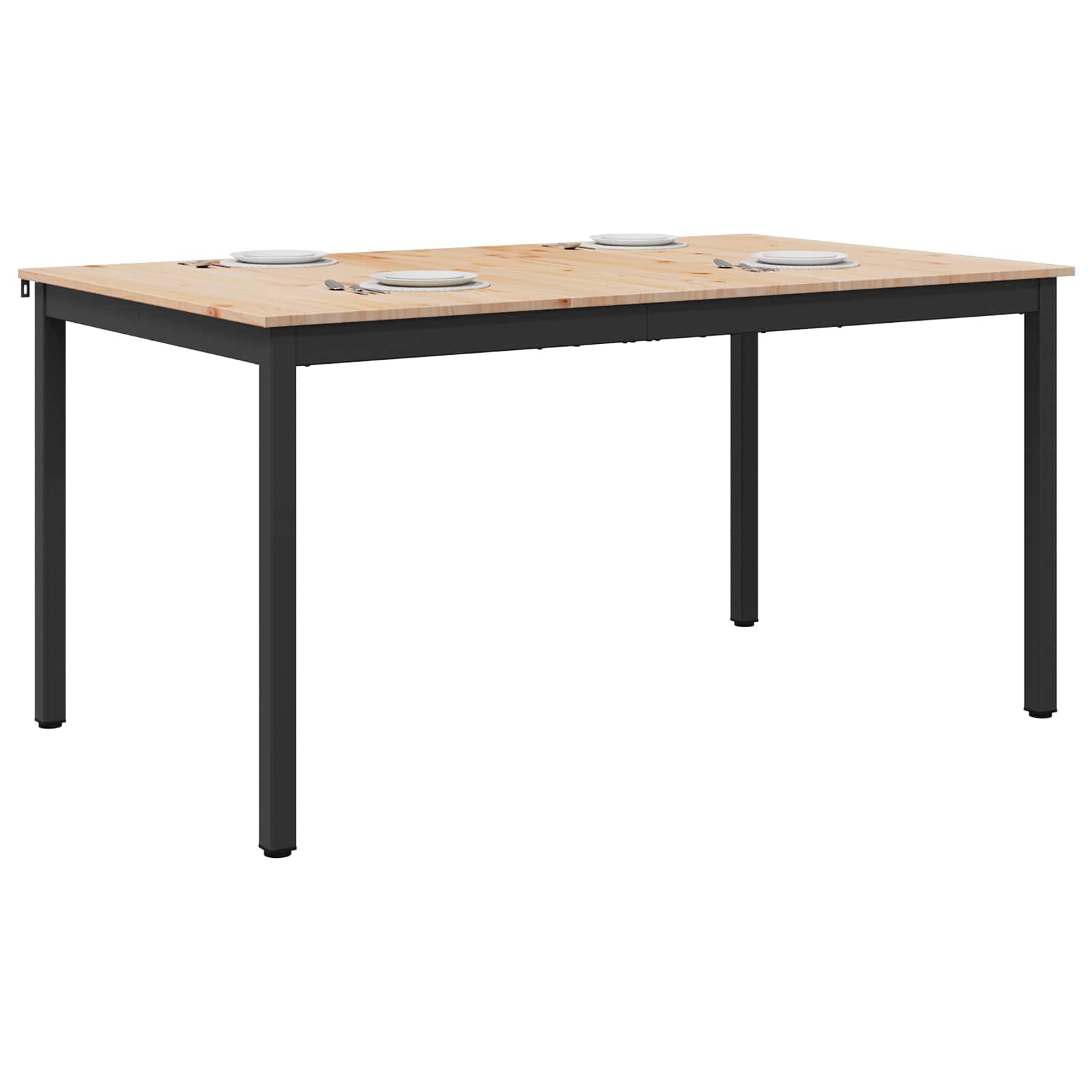Τραπεζαρία Φυσικό 140 x 80 x 75 cm Στερεά ξυλεία πεύκου - Pakobazaar