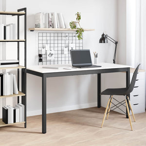 Τραπεζαρία Λευκό 140 x 80 x 75 cm Στερεά ξυλεία πεύκου - Pakobazaar