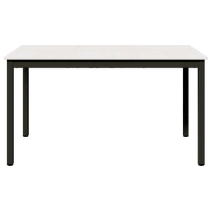 Τραπεζαρία Λευκό 140 x 80 x 75 cm Στερεά ξυλεία πεύκου - Pakobazaar