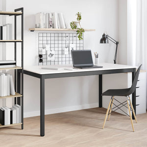 Τραπεζαρία Λευκό 150 x 90 x 75 cm Στερεά ξυλεία πεύκου - Pakobazaar