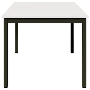 Τραπεζαρία Λευκό 150 x 90 x 75 cm Στερεά ξυλεία πεύκου - Pakobazaar
