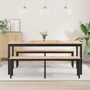 Τραπεζαρία Φυσικό 180 x 90 x 75 cm Στερεά ξυλεία πεύκου
