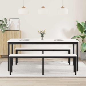 Τραπεζαρία Λευκό 180 x 90 x 75 cm Στερεά ξυλεία πεύκου - Pakobazaar