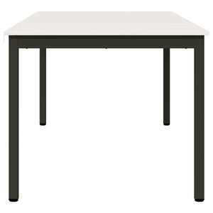 Τραπεζαρία Λευκό 180 x 90 x 75 cm Στερεά ξυλεία πεύκου - Pakobazaar