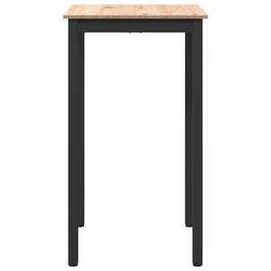 Τραπέζι μπαρ 60 x 60 x 105 cm Στερεά ξυλεία πεύκου Φυσικό
