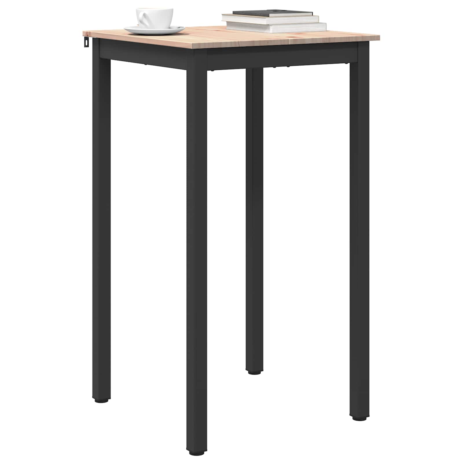 Τραπέζι μπαρ 60 x 60 x 105 cm Στερεά ξυλεία πεύκου Φυσικό