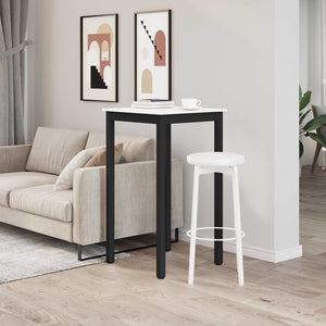 Τραπέζι μπαρ Λευκό 60 x 60 x 105 cm Στερεά ξυλεία πεύκου - Pakobazaar