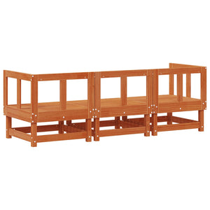 Ενοποιημένες καναπέδες Κερωμένο Καφέ 183 x 61 x 62 εκ Στερεό πεύκο - Pakobazaar