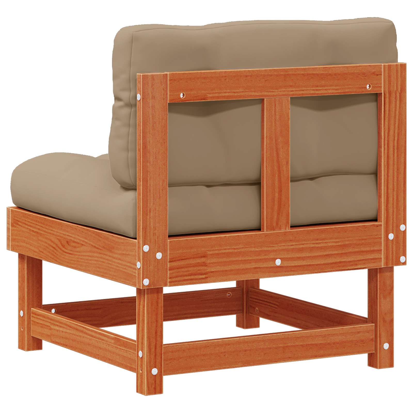 Καναπές Κήπου μεσαίου μεγέθους Στερεό πεύκο Κερωμένο Καφέ - Pakobazaar